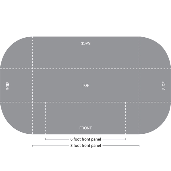 6' to 8' Convertible Table Cover - 6' to 8' Convertible Table Cover - Image 6 of 6