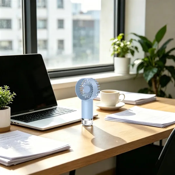 Plastic Portable Rechargeable Handheld Misting Fan