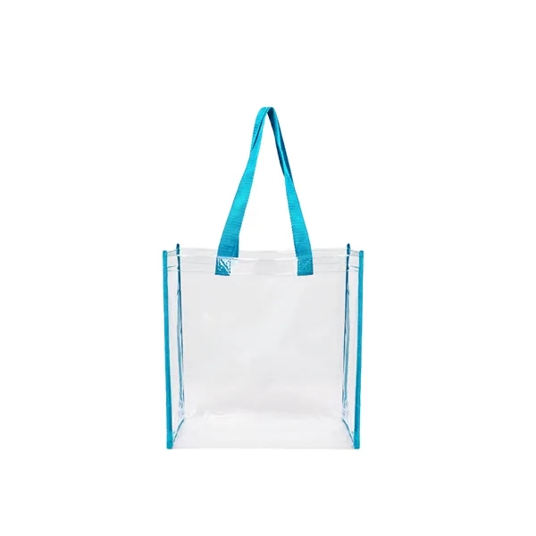 12"x12"x6" PVC Clear Stadium Tote Bag W/ Handle