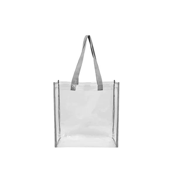 12"x12"x6" PVC Clear Stadium Tote Bag W/ Handle