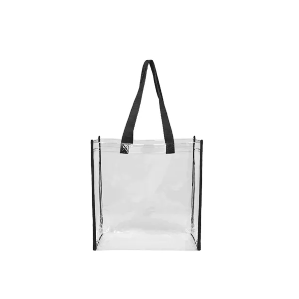 12"x12"x6" PVC Clear Stadium Tote Bag W/ Handle