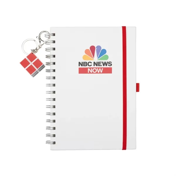 Hardcover Notebook with Cube Charm
