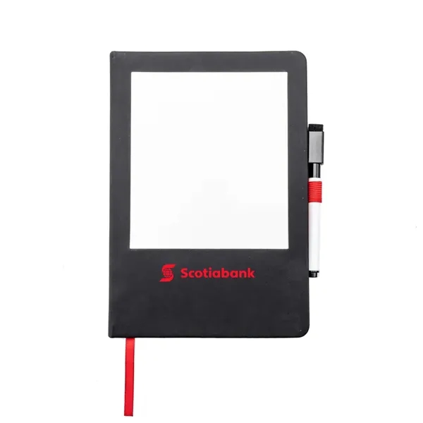 Hardcover A5 Notebook with Whiteboard and Marker