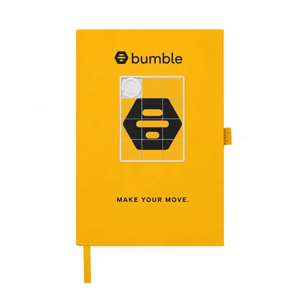 Hardcover A5 notebook with built in slide puzzle