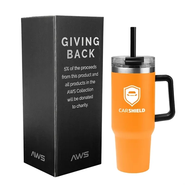 40 Oz. AWS intrepid Recycled Stainless Steel Tumbler