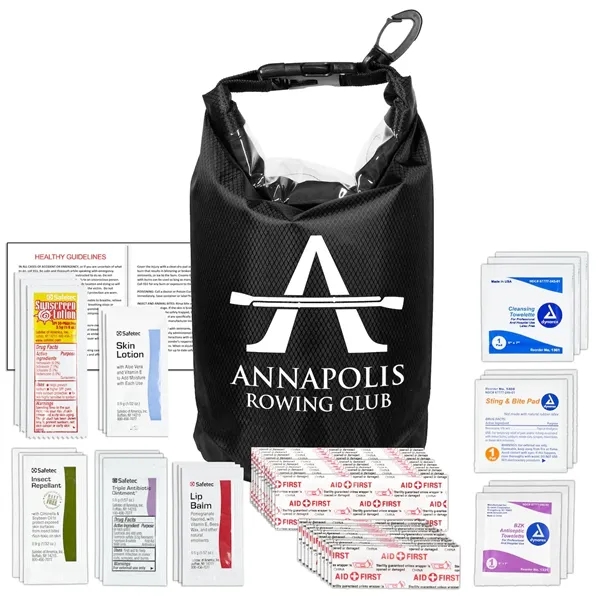 40 Piece First Aid Kit in Water Resistant Dry Bag - ASHLAND