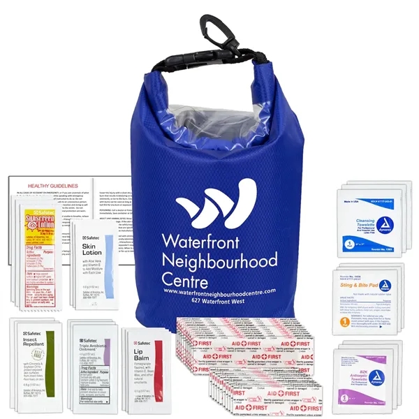 40 Piece First Aid Kit in Water Resistant Dry Bag - ASHLAND