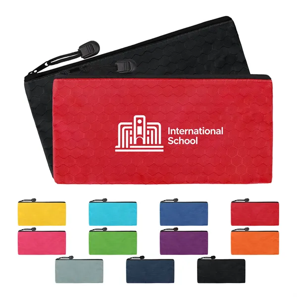 Waterproof Oxford Small Zipper Pencil Pouch Bag 9"x4.5"