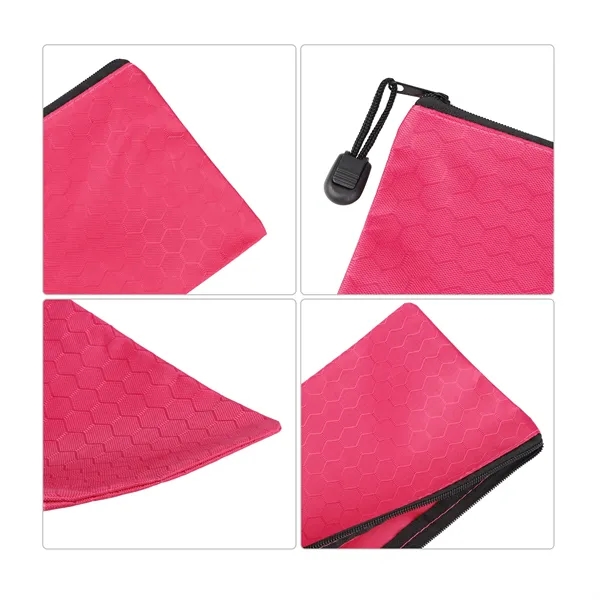 Waterproof Oxford Small Zipper Pencil Pouch Bag 9"x4.5"