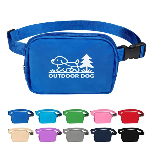 Polyester Cross Body Belt Bag W/ Adjustable Strap