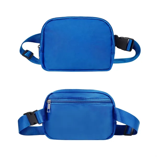 Polyester Cross Body Belt Bag W/ Adjustable Strap