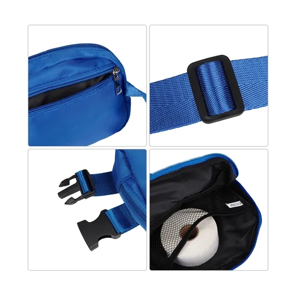 Polyester Cross Body Belt Bag W/ Adjustable Strap