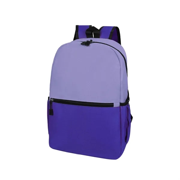 Two Tone Oxford Waterproof Daily Travel Backpack