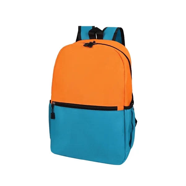Two Tone Oxford Waterproof Daily Travel Backpack