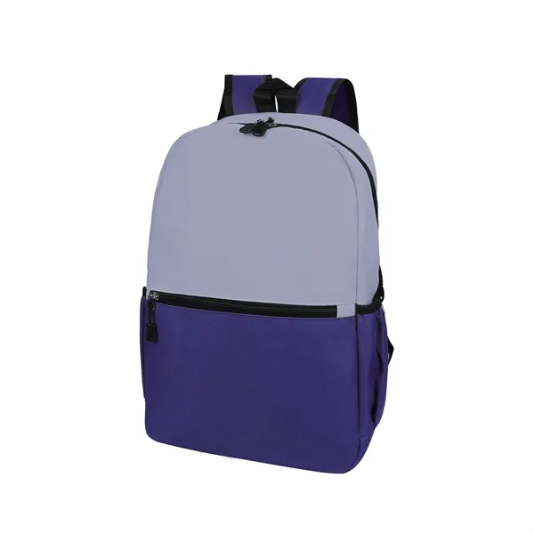 Two Tone Oxford Waterproof Daily Travel Backpack
