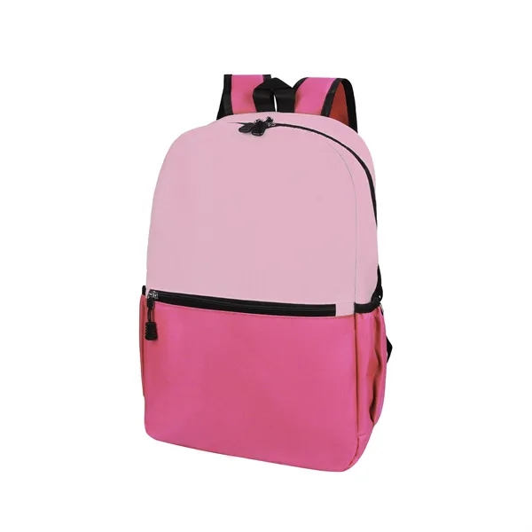 Two Tone Oxford Waterproof Daily Travel Backpack