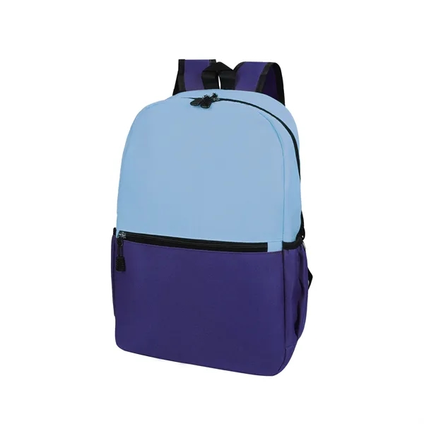 Two Tone Oxford Waterproof Daily Travel Backpack