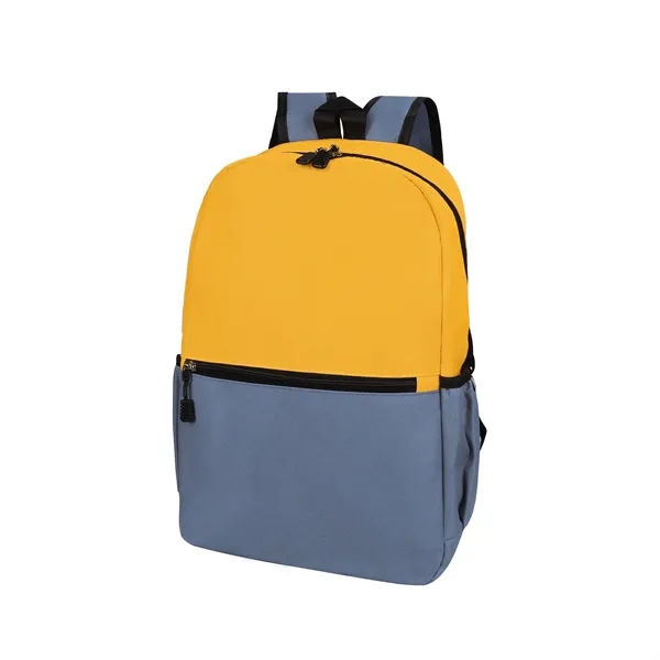 Two Tone Oxford Waterproof Daily Travel Backpack