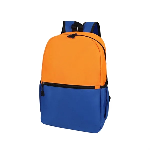 Two Tone Oxford Waterproof Daily Travel Backpack