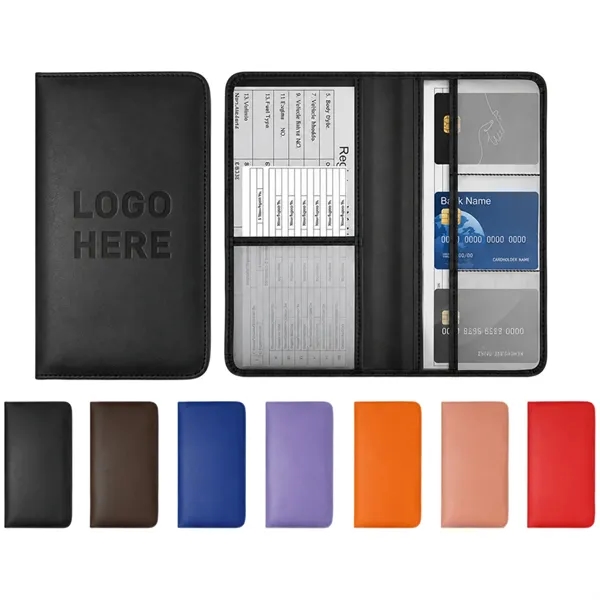 PU Leather Car Document Holder Glove Box Organizer - Pacific Show Inc