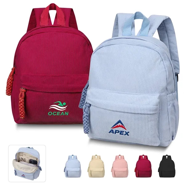Compact Corduroy Preschool Toddler Backpack