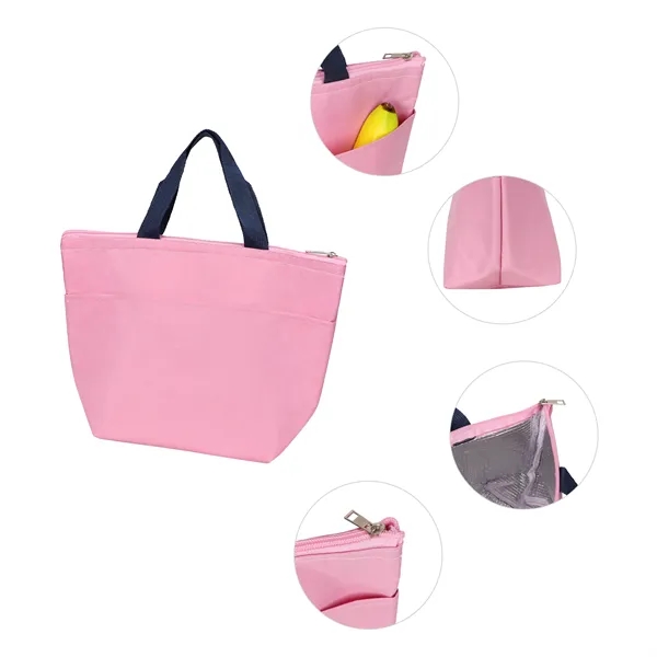 Portable Reusable Insulated Lunch Bag W/ Handle