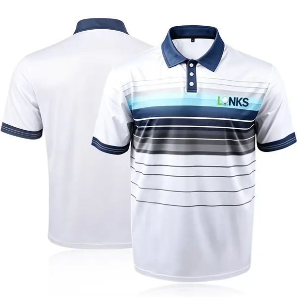 Full Color Performance Short Sleeve Polo Shirts