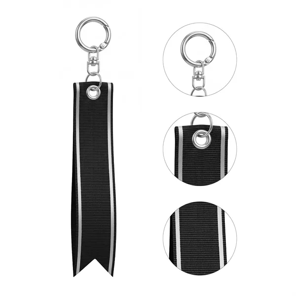 Reflective Cycling Keychain Backpack Pendant