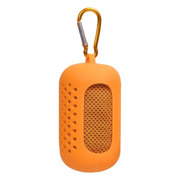 Mini Portable Sport Cooling Towel W/ Carabiner Case
