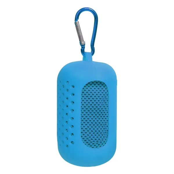 Mini Portable Sport Cooling Towel W/ Carabiner Case