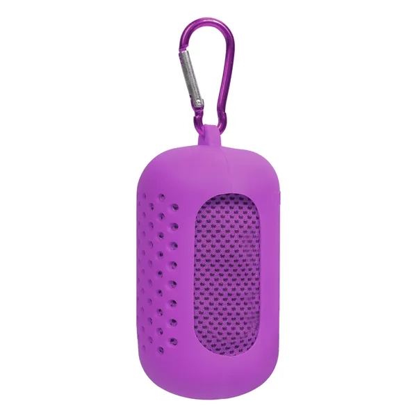 Mini Portable Sport Cooling Towel W/ Carabiner Case