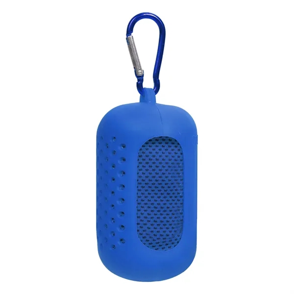 Mini Portable Sport Cooling Towel W/ Carabiner Case