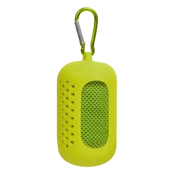 Mini Portable Sport Cooling Towel W/ Carabiner Case