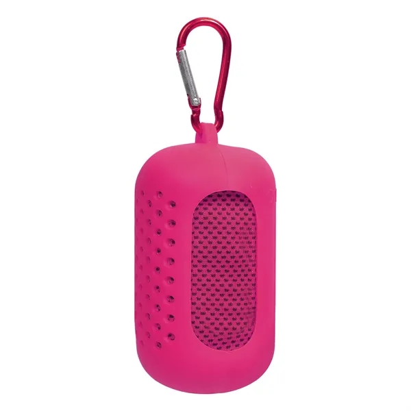 Mini Portable Sport Cooling Towel W/ Carabiner Case