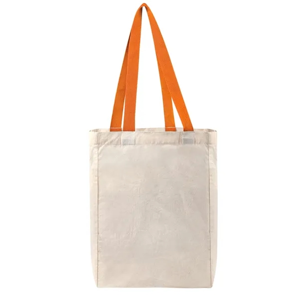 5Oz Cotton Canvas Grocery Tote Bag W/ Gusset