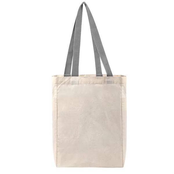 5Oz Cotton Canvas Grocery Tote Bag W/ Gusset