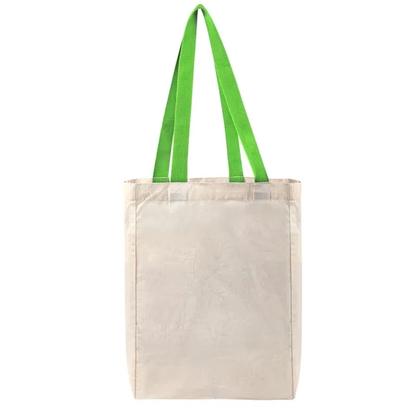 5Oz Cotton Canvas Grocery Tote Bag W/ Gusset