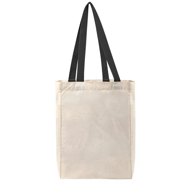 5Oz Cotton Canvas Grocery Tote Bag W/ Gusset