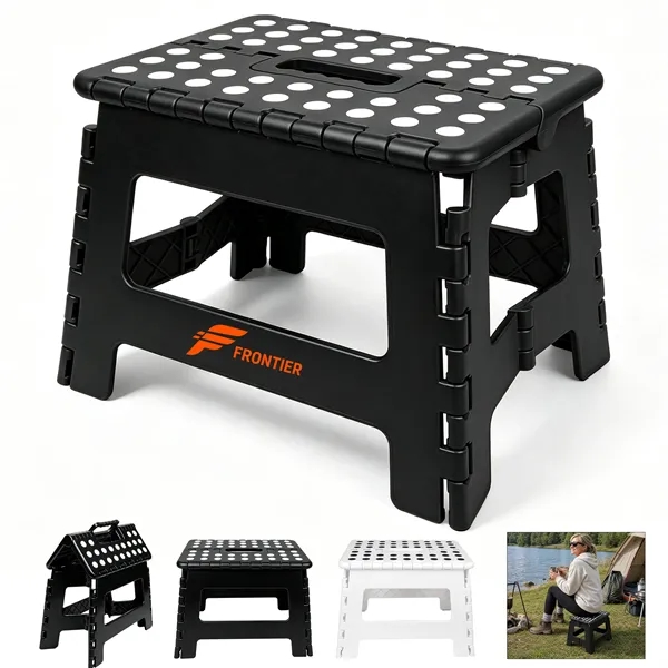 Portable Plastic Foldable Step Stool W/ Carry Handle