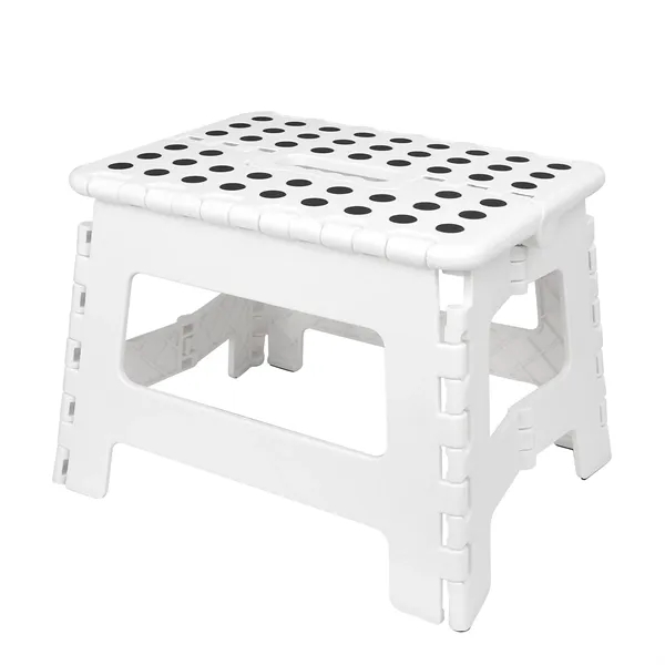 Portable Plastic Foldable Step Stool W/ Carry Handle