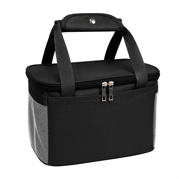 Portable Oxford Insulated Cooler Lunch Bag W/ Mesh Pocket