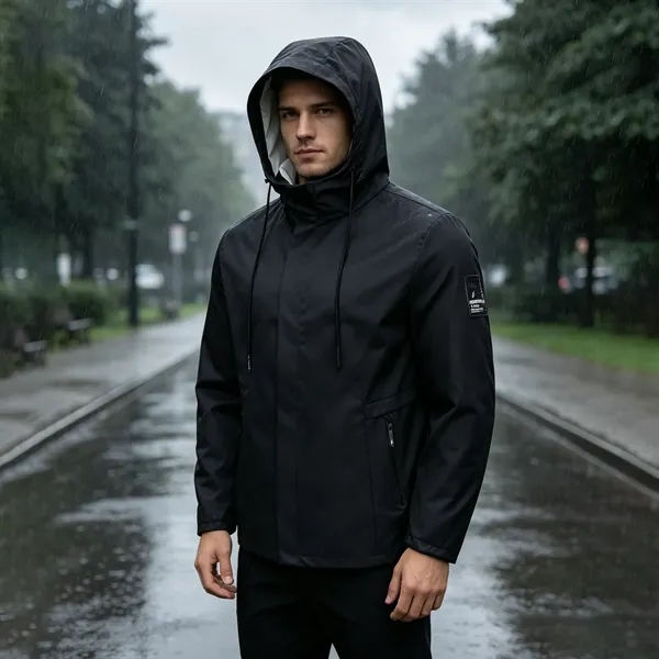 Windproof Men's Outdoor Hooded Jacket