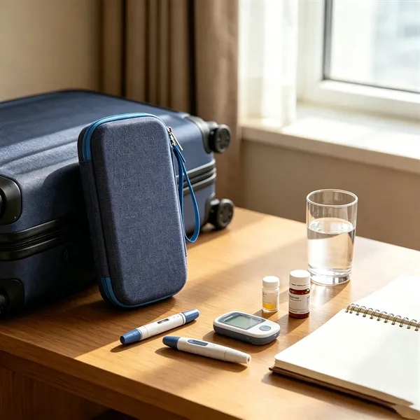 Portable EVA Insulin Cooler Travel Case W/ Handle