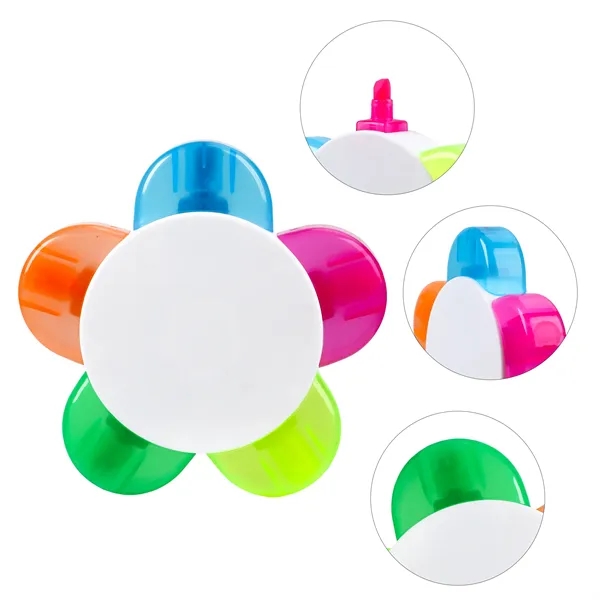 Flower Shape Highlighter W/ 5 Different Colors