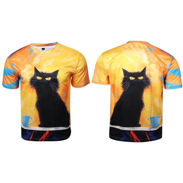 Dye Sublimation Soft Basic Short Sleeve T Shirt Summer Tops