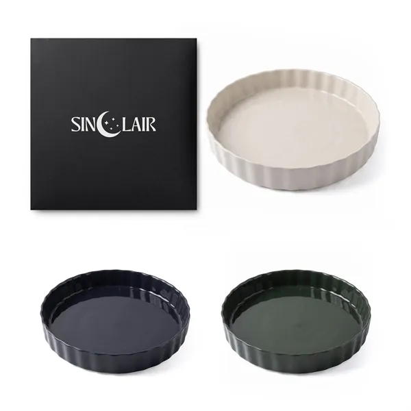 Sinclair Stoneware Pie Dish