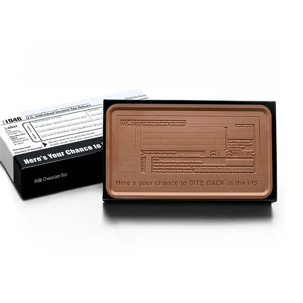 IRS 1040 Mighty 8oz. Engraved Chocolate Bar