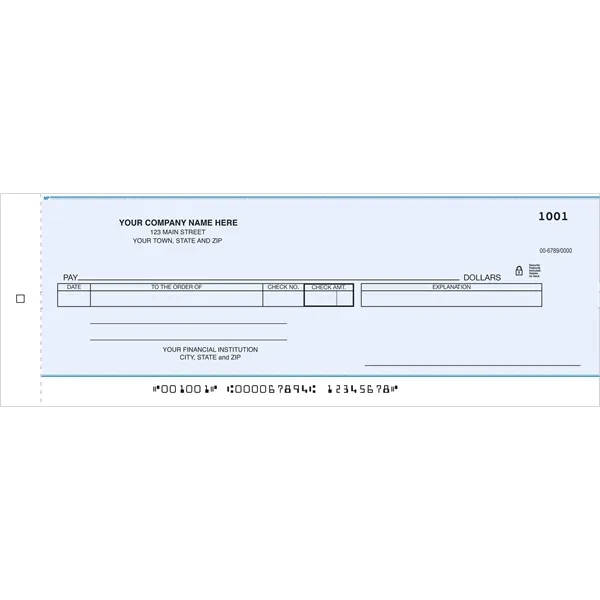 Custom Checks, Cash Disbursement Center, One Write