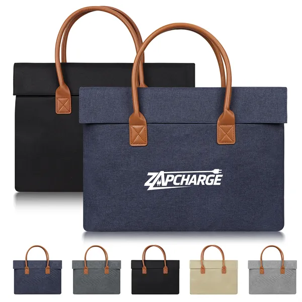 15.6" Lightweight Laptop Bag Work Tote W/ Microfiber Lining