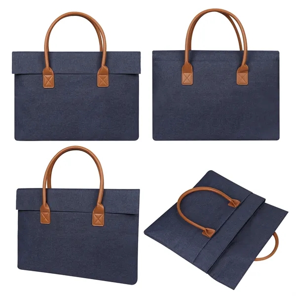 15.6" Lightweight Laptop Bag Work Tote W/ Microfiber Lining